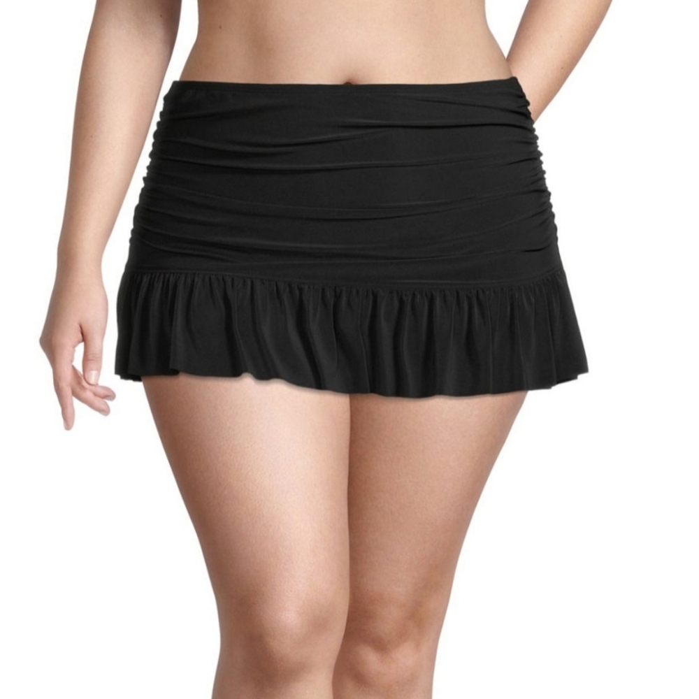 Sonnet Shores 22W Womens BLK Skirted Swim Bottoms